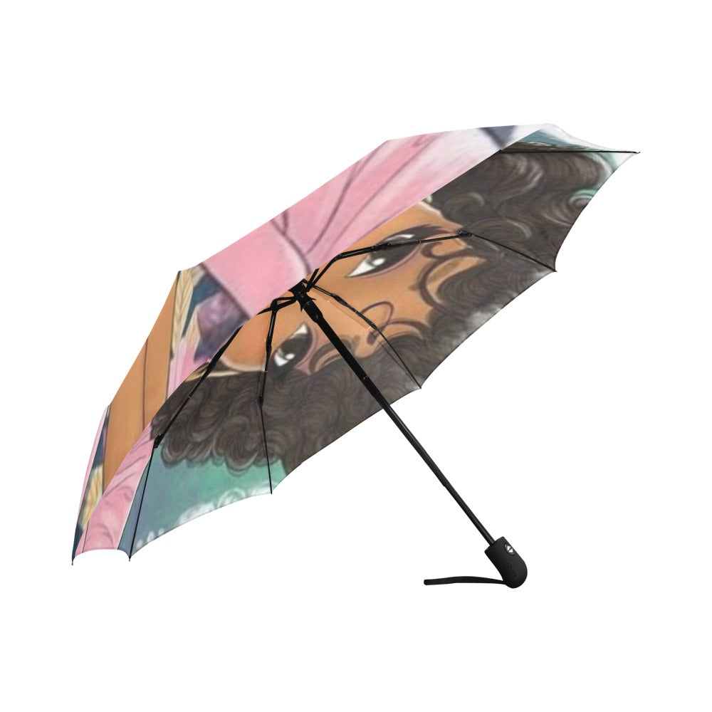 Personalize Umbrella Auto-Foldable Umbrella (Model U04)
