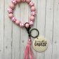 Breast Cancer Awareness Wristlet