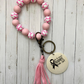 Breast Cancer Awareness Wristlet