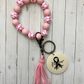 Breast Cancer Awareness Wristlet