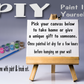 PIY Paint It Yourself Canvas